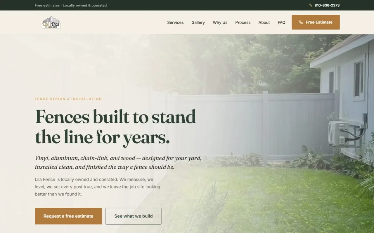 Lila Fence website