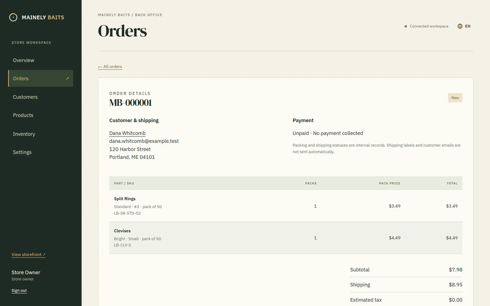 The order lands with the team
