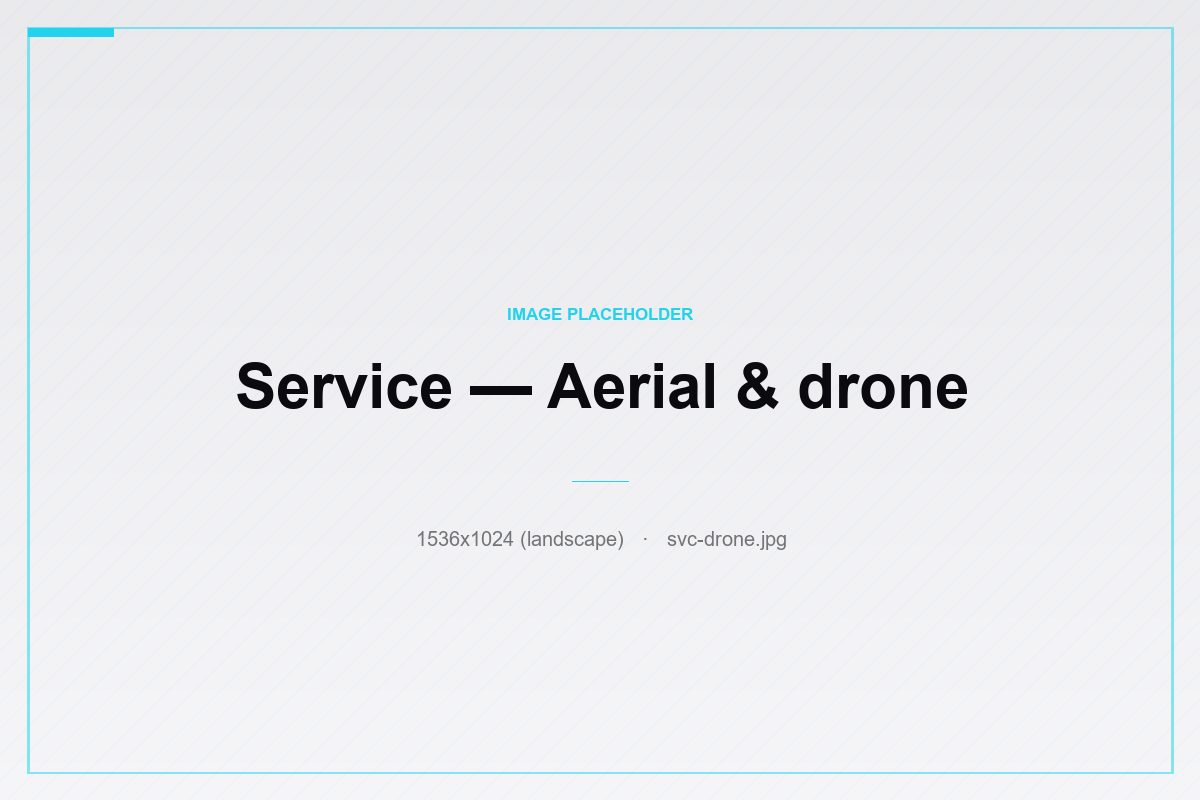 Aerial & drone