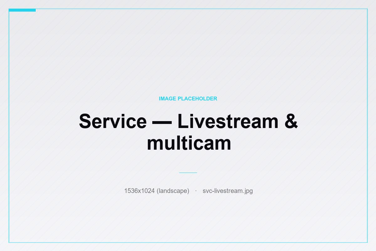 Livestream & multicam