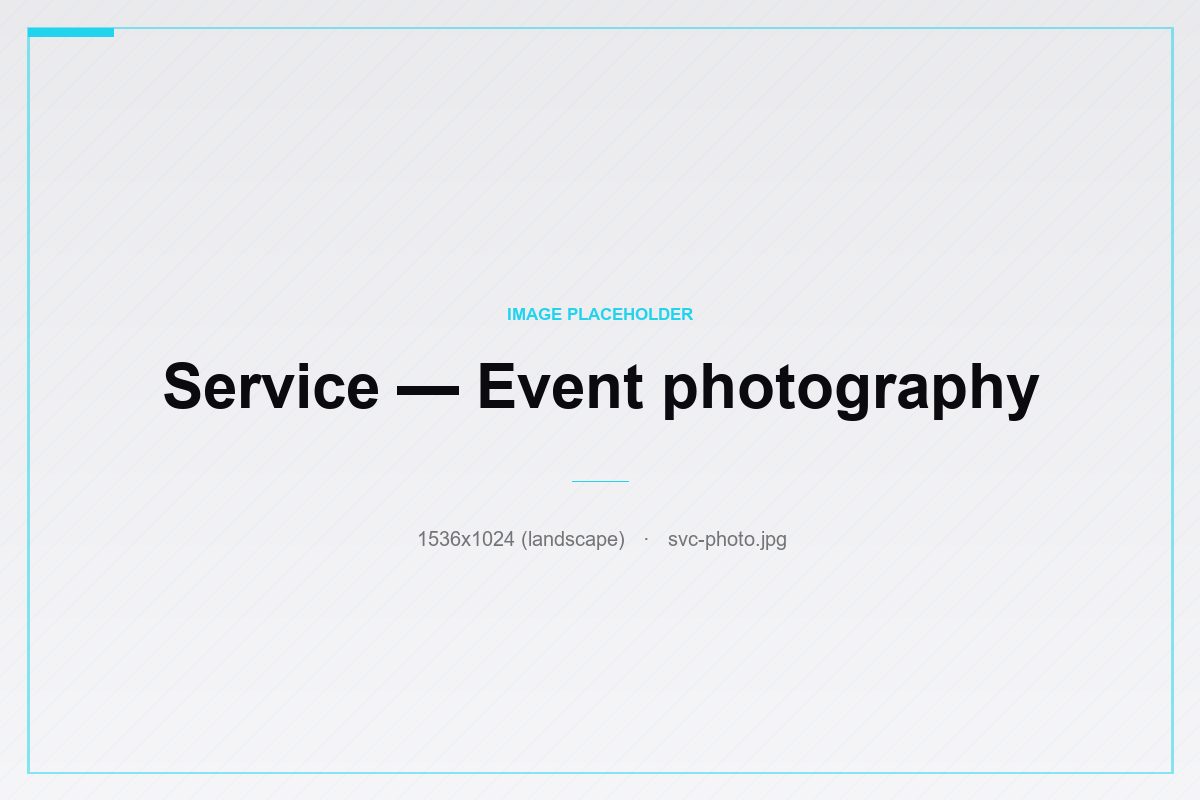 Event photography