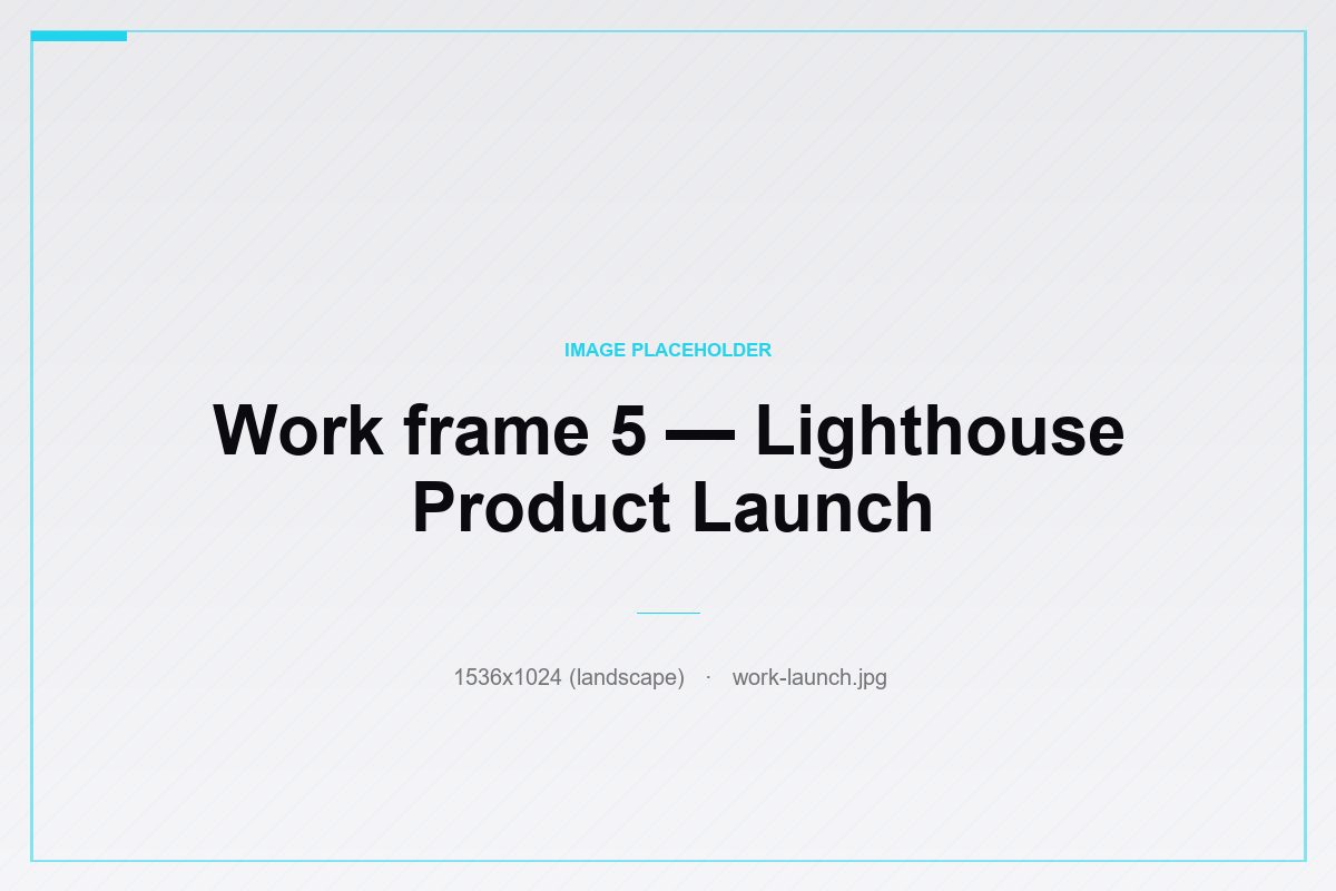 Lighthouse Product Launch